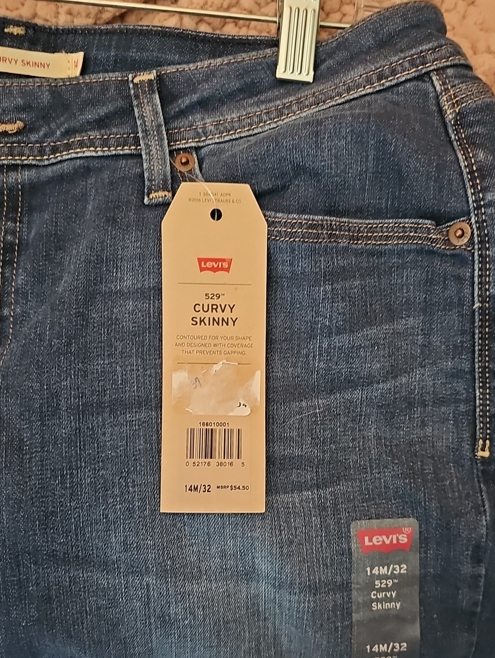 Levi's Curvy Skinny Jeans - Blue Denim